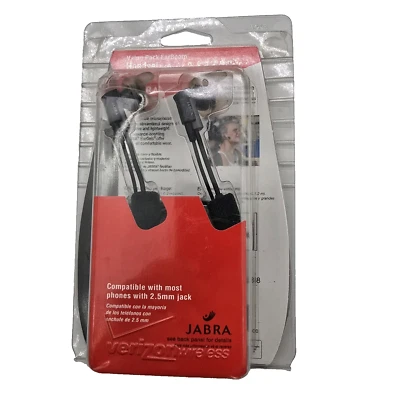 Verizon Wireless Headset Jabra Mini-Boom 2.5mm Jack Short Microphone x2 NEW - Image 1 of 4