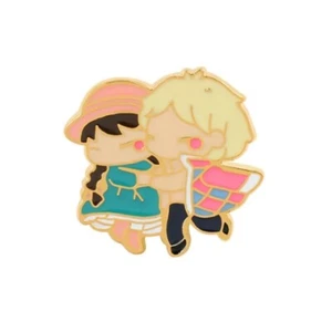 Howl's Moving Castle: Howl & Sophie - Metal Pin Badge Ghibli Anime Manga - Picture 1 of 1