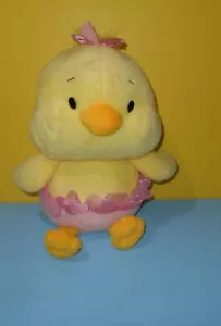 14 Zoll Ganz Cyndi das gelbe Mädchen Ente Ballerina rosa TuTu Bohnenunterteil weicher Plüsch - Bild 1 von 2