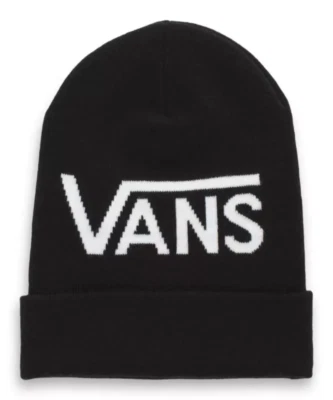 Gorro para mujer Vans Breakin toque de queda negro/blanco con logotipo (VN0A5GUVBLK) - NUEVO CON ETIQUETAS  Foto 1 de 2