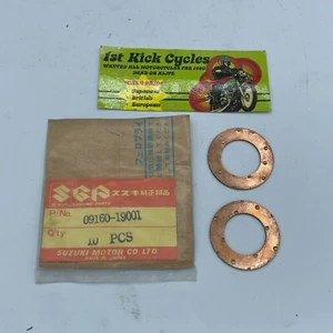 NOS SUZUKI 09160-19001 Con Rod Arandela de empuje CANTIDAD2 RM125 A100 GT380 TC100 TM125 - Imagen 1 de 1