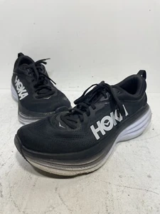 HOKA Bondi 8 Men's Size 11 D Black White Sneakers Shoes 1123202 BWHT - Picture 1 of 20
