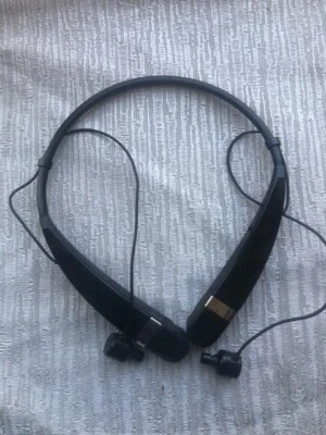 BLACK LG HBS-760 TONE music Wireless stereo Bluetooth headset In-Ear Headphones - Image 1 of 4