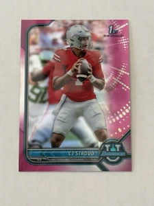 2022 1st Bowman U CJ Stroud #3 Pink Refractor RC - Ohio State/ Houston Texans - Picture 1 of 2
