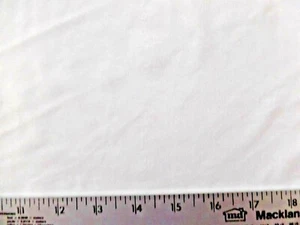 WHITE SOLID  POLYESTER  FABRIC MEDIUM WEIGHT  60x56  INCHES REMNANT   1.6 YARDS - Picture 1 of 1