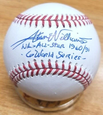 Certificado de autenticidade oficial autografado STAN WILLIAMS com várias inscrições Major League Baseball - Imagem 1 de 2