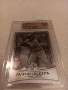 2010 Bowman Platinum -   RC  #79 Austin Jackson Detroit TIGERS BGS Graded 9.5 - Picture 1 of 5