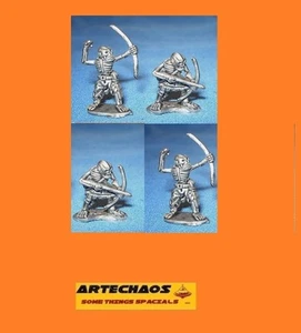 UNDEAD/MORT VIVANT/SKELETON ORCS ARCHERS / 4 x 15MM METAL FIGS /S.L.M. - Imagen 1 de 1