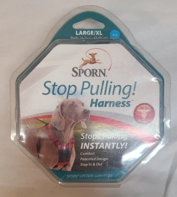 Sporn Stop-Pulling Dog Harness Small Fit LARGE/XL 16-24" - BLUE - Image 1 of 4