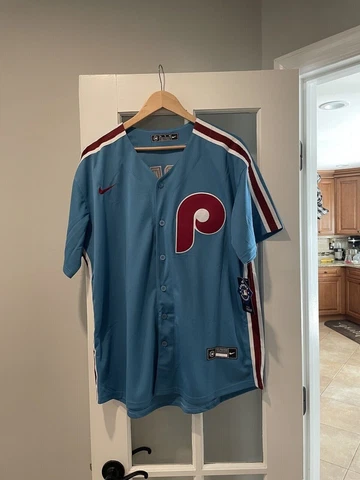 Philadelphia Phillies #3 Bryce Harper Red Swoosh -Stitched Jersey - Youth XL Cover