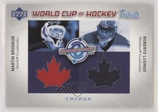 2004-05 Upper Deck World Cup of Hockey Tribute Martin Brodeur Roberto Luongo HOF