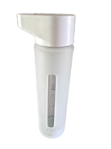 Takeya Audi Bottiglia Acqua Vetro Manicotto Silicone Pallido Acqua Elegante Affilato Usato in Ottime Condizioni - Foto 1 di 8