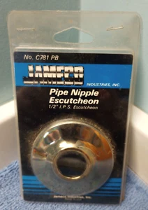 NEW Pipe Nipple Escutcheon 1/2" IPS Jameco C781 PB - Picture 1 of 3