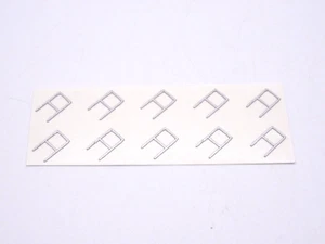 ALEZAN MODELS. 1/43 ACCESSORY. SET OF 10 GUILLOTINE WINDOWS VINYL ALUMINIUM ADHESIVE. - Picture 1 of 1