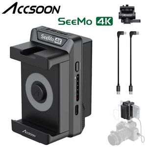 US Accsoon SeeMo 4K HDMI Video Transmitter Adapter for iPhone iPad IOS Recording - Picture 1 of 9