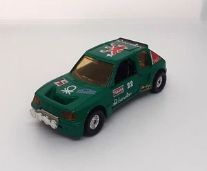 Corgi Peugeot 205 Turbo 16 Die Cast Rally Car Benetton Green - Picture 1 of 9