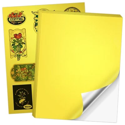 60PK Koala Foil Gold Vinyl Sticker Paper Inkjet Laser Printers Waterproof 8.5x11 - Image 1 of 4