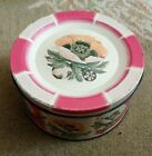Vintage Mackintosh's QUALITY STREET Confectionary TIN Antique can Flowers Pink