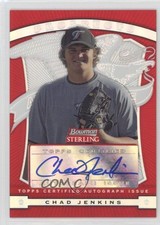 2009 Bowman Sterling Prospects Red Refractors 1/1 Chad Jenkins #BSP-CJ Auto 0af