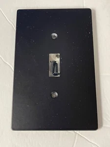 Hampton Bay Subway Tile Light Toggle Switch Plate black - Picture 1 of 2