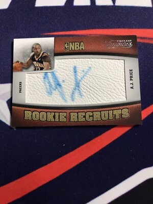 2010/11 TIMELESS TREASURES A. J. PRICE ROOKIE RECRUITS AUTOGRAPH #255/299 UCONN - Image 1 of 2