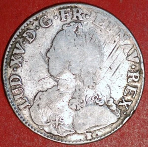 1727 France 1 Ecu 9 Rennes Louis XV KM# 486 - Picture 1 of 2