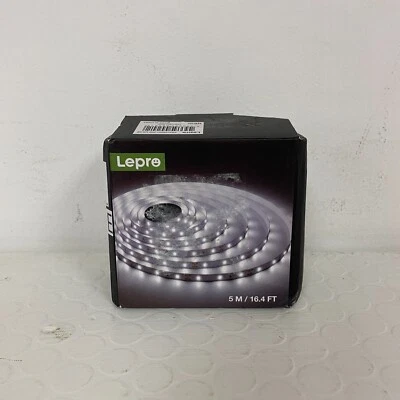 Tira de luces LED Lepro, 5m/16,4ft 12V regulable 6000K luz diurna blanca Foto 1 de 4
