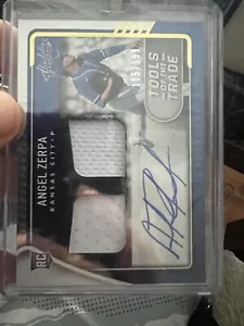 2022 Absolute Angel Zerpa RC⚡️AUTO⚡️JERSEY PATCH #d/199⚡️Royals - Picture 1 of 1