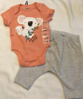 Combinaison bébé fille taille 0-3 mois pantalon koala ours tenue préférée de grand-mère neuf avec étiquettes