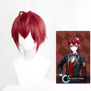 Twisted-Wonderland Cosplay Riddle Rosehearts Wig Crown Hair Clip Halloween Prop - Picture 1 of 11