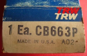 Rodamientos de bielas TRW CB663P-10 para Chevrolet Corvette, camioneta V8 - Nuevo de Lote Antiguo - Imagen 1 de 5