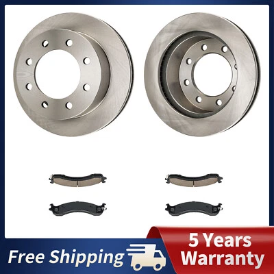 Rotores de disco delanteros 326,7 mm + pastilla de freno para Dodge Ram 2500 2000-2002 Ram 3500 Foto 1 de 4