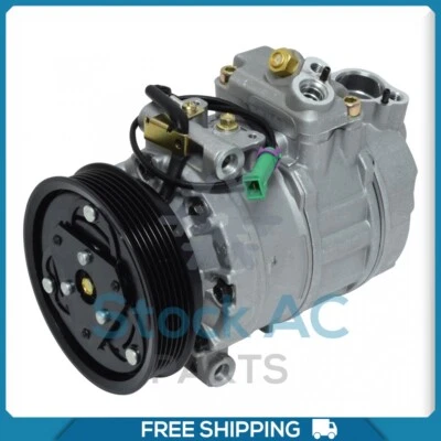 A/C Compressor 7SB16C for Audi A4, A4 Quattro, A6, A6 Quattro, A8, A8 Quat... QR - Image 1 of 4