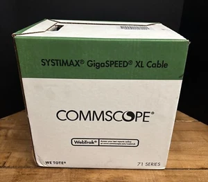 (1000FT) Commscope 2071E 4/23 Cat6 Gigaspeed XL U/UTP Network Cable, Slate - Picture 1 of 7