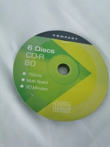 6 X CD-R KOMPACT 700MB 80 MINUTES - BRAND NEW - Picture 1 of 2
