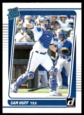 2021 DONRUSS RATED ROOKIE SAM HUFF R50 - Image 1 of 2