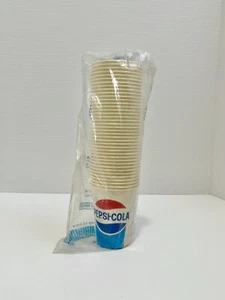 Dixie Pepsi Cola Wax Cups Partial Sleeve Of 39 Cold Cups 9oz - Picture 1 of 7