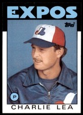 1986 Topps Baseball Card Charlie Lea Montreal Expos #526