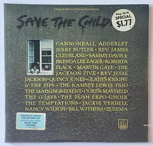 SAVE THE CHILDREN~Flack/Gaye/Jackson 5 *SEALED* Orig 1973 Soundtrack POSTER 2 LP - Picture 1 of 14