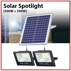 500W+500W 281*2 LED Waterproof Windproof Dual Outdoor Security Light Solarlight - Picture 1 of 13