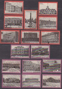 USSR 1970 Matchbox Label - Cat.215Z set glazy thick paper The city of Barnaul - Imagen 1 de 3