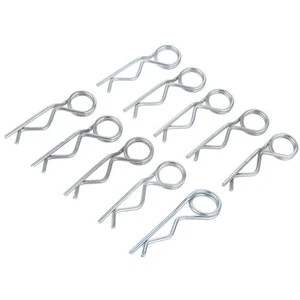 R Clip Double Ring Cotter Pins Hitch Locking Hairpin Marine Trailer Mower Tool * - Picture 1 of 38