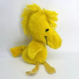 VTG 1972 KNICKERBOCKER PEANUTS GANG SNOOPYS PAL WOODSTOCK YELLOW BIRD PLUSH-70S - Picture 1 of 11