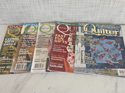 Quilting Magazines 2006 & 2007 Lot of 5 McCall's Quilting & The Quilter - Image 1 of 4