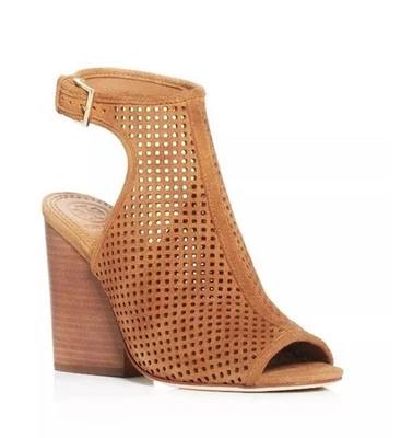 Botines para mujer Tory Burch Jessie perforados de tacón alto talla 8M Foto 1 de 4