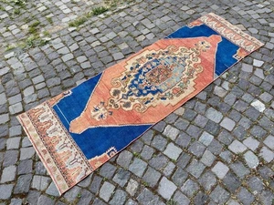 Wool rug, Bohemian rugs, Runner rug, Handmade rug, Turkish rug 2,5 x 8,0 ft - Picture 1 of 10