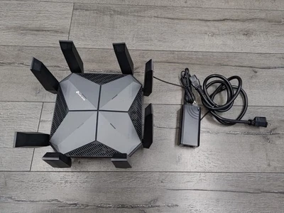 TP-LINK AXE16000 Quad-Band 16 Stream 7 LAN Port WiFi 6e Router with 2 10GB Ports - Image 1 of 3