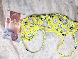Bikini Top Junior Teens Yellow Bee Swim Padded NWT XL 12/14 - Picture 1 of 4