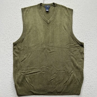 Dockers Men's Sweater Vest Size XXL Olive Green V-Neck Knit Vest - Image 1 of 4