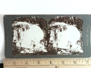 Farm Creek Waterfall LakeTemiskaming Ontario Stereoview McLaren's Bay c1905 - Foto 1 di 2